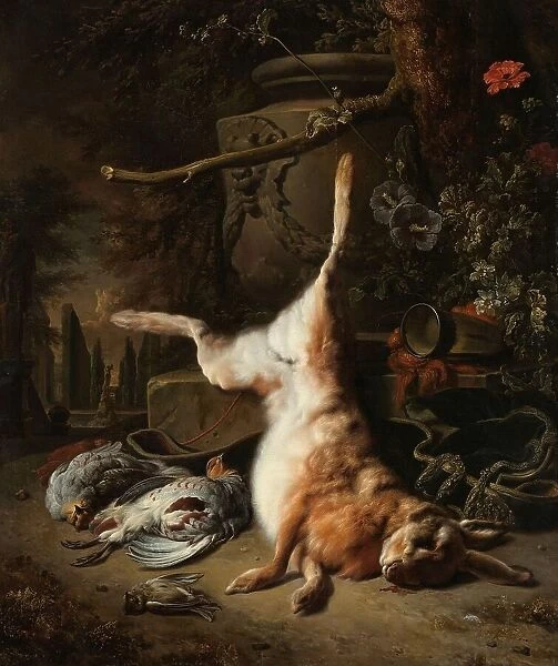 Still Life with a Hare and other Game, 1697. Creator: Jan Weenix