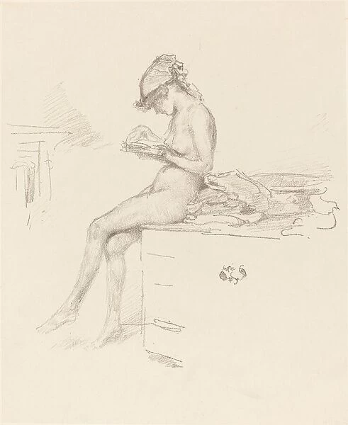 The Little Nude Model, Reading, 1889  /  1890. Creator: James Abbott McNeill Whistler