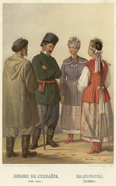 Little Russians. (Ukrainians), 1862. Creator: Karl Fiale
