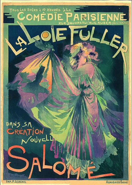 Loie Fuller as Salome, 1895. Creator: Feure, Georges de