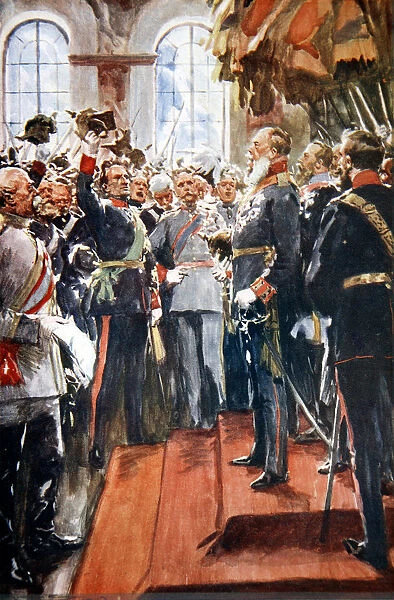Long Live his Imperial Majesty Emperor William I, 1913. Artist: Arthur C Michael