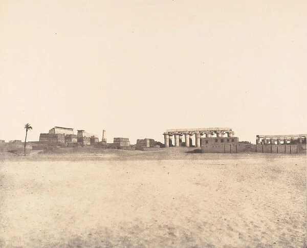 Louksor (Thebes), Vue Generale des Ruines, 1851-52