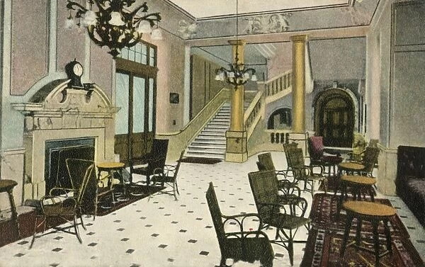 The Lounge, Abercorn Rooms, Liverpool Street Hotel, c1907. Creator: Unknown