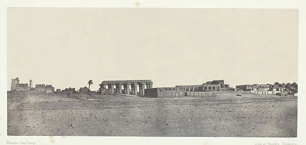 Louqsor, Vue Generale des Ruines;Thebes, 1849  /  51, printed 1852