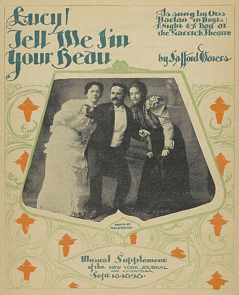 Lucy, tell me I'm your beau, 1898. Creators: Unknown, Rockwood