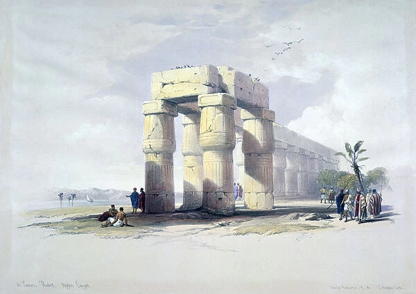 At Luxor, Thebes, Upper Egypt, 19th century. Artist: Louis Haghe