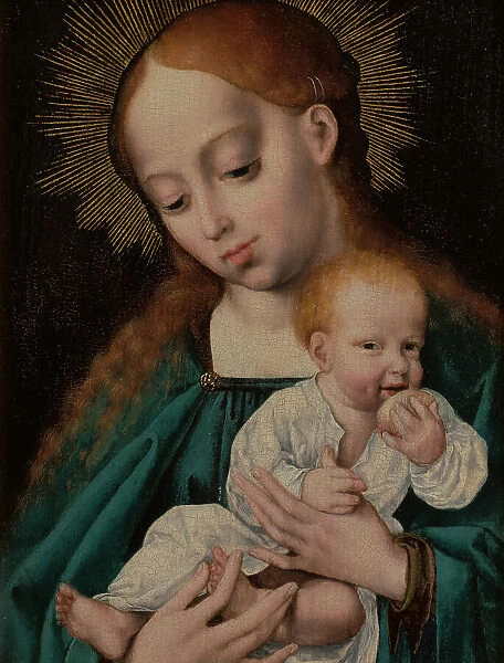 Madonna and Child Eating an Apple, 1525-1530. Creator: Cleve, Joos van (ca. 1485-1540)