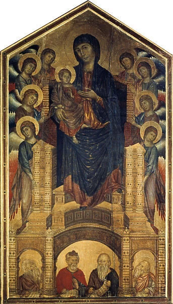The Madonna in Majesty (Maesta), 1285-1286. Artist: Cimabue