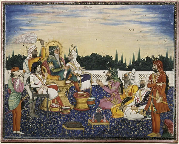 Maharaja Ranjit Singh, 1841. Creator: Imam Bakhsh Lahori (active 1830s-1840s)