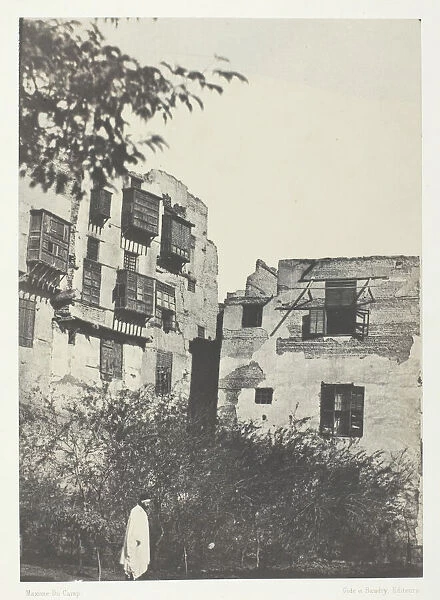 Maison et Jardin dans le Quartier Frank, Le Kaire, 1849  /  51, printed 1852
