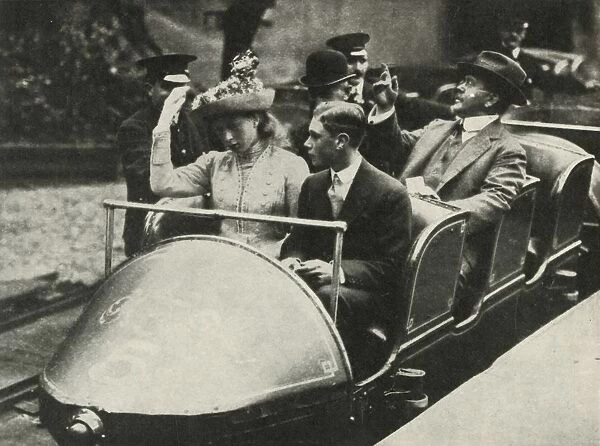 His Majesty and Princess Mary on the Alpine Railway, Earls Court Exhibition, 1913, 1937