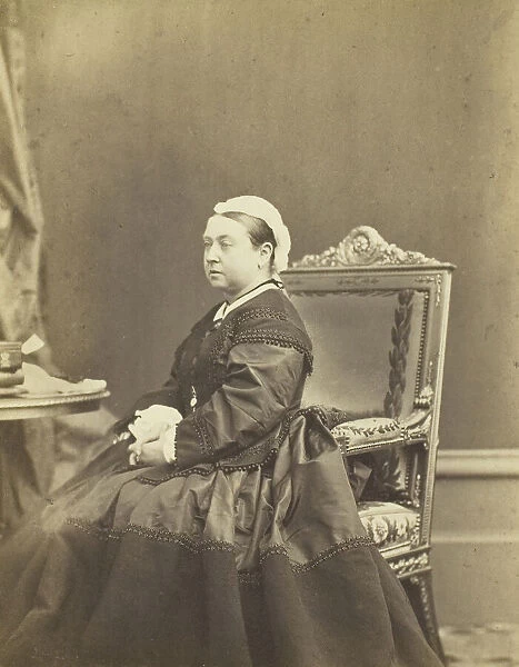 Her Majesty, Queen Victoria, December 1866. Creator: Andre-Adolphe-Eugè