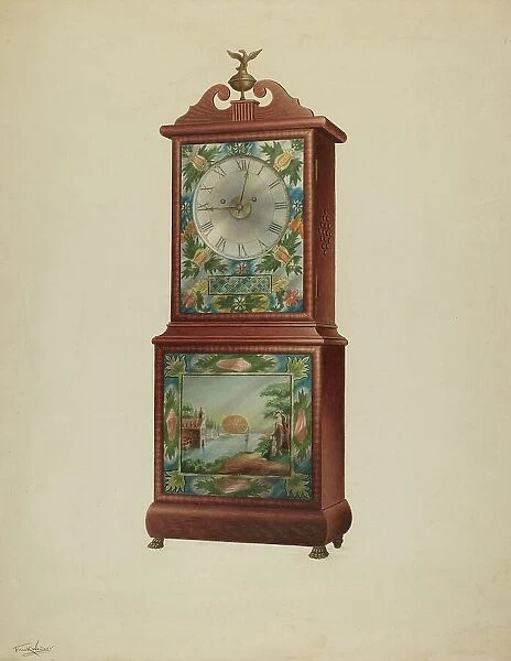 Mantel Clock, c. 1938. Creator: Frank Wenger