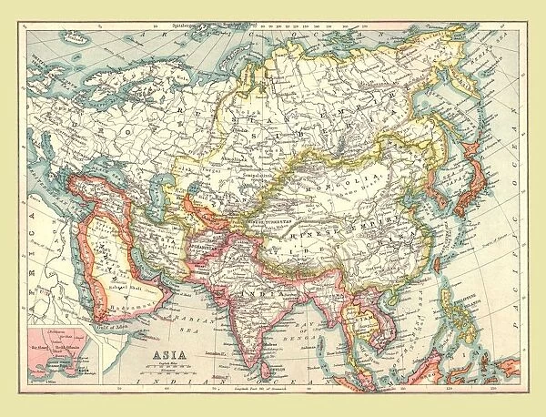 Map of Asia, 1902. Creator: Unknown