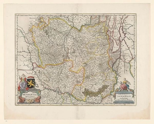 Map of Brabant, 1631. Creator: Willem Blaeu