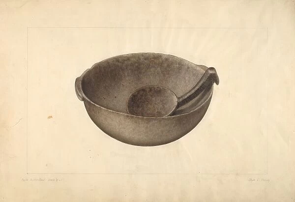 Maple Butter Bowl, 1935  /  1942. Creator: Clyde L. Cheney