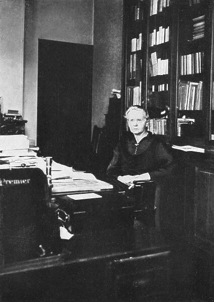 Marie Curie, Polish-born French physicist, 1925
