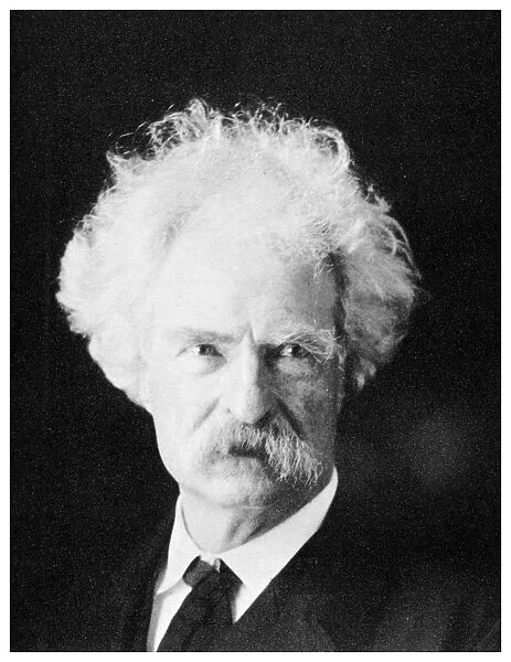 Mark Twain, American novelist, in his later years, c1890s (1955)