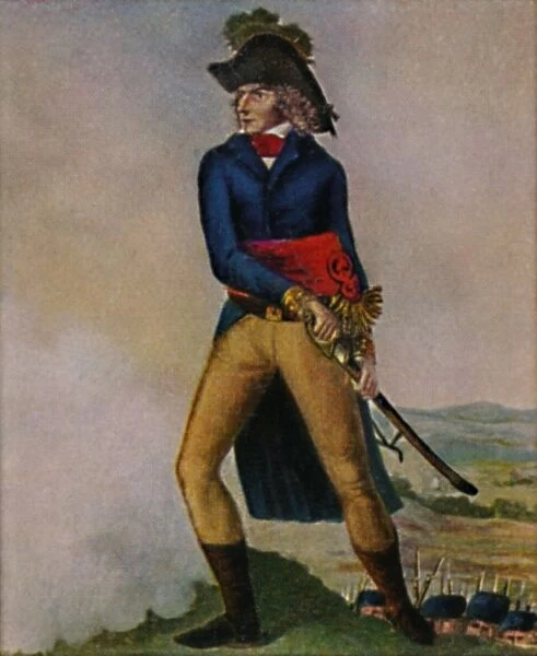 Marschall Bernadotte 1763-1844. Stich nach der Zeichmung von Hilaire Le Dru, 1934