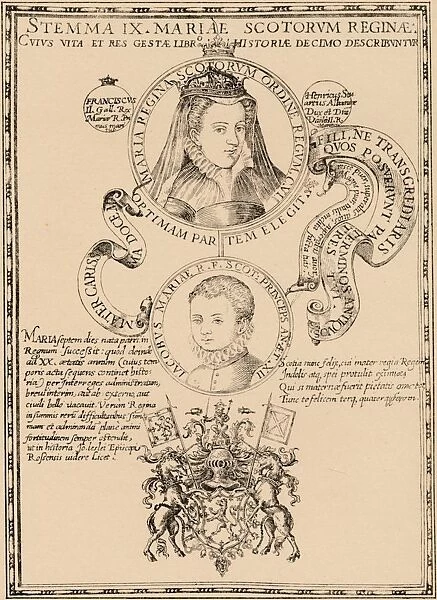 Mary, Queen of Scots (1542-1587) and King James VI and I (1566-1625), 1889