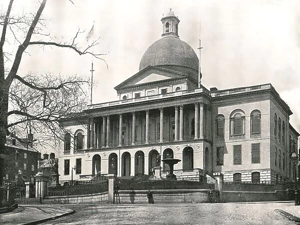 The Massachusetts State House, Boston, USA, 1895. Creator: W &s Ltd
