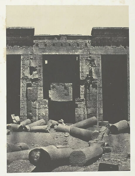 Medinet-Habou, Partie Orientale du Peristyle du Palais de Ramses-Mé
