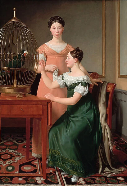 Mendel Levin Nathanson's Elder Daughters, Bella and Hanna; 1820. Creator: CW Eckersberg