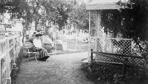 Mikhail Alekseevich Pavlov's Sister, Maria. Tsarskoe Selo, Kazan Cemetery, 1905. Creator: Unknown