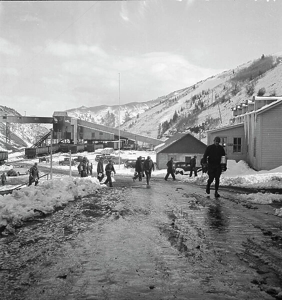 Miners coming home, Blue Blaze mine, Consumers, mining town near Price, Utah, 1936. Creator: Dorothea Lange
