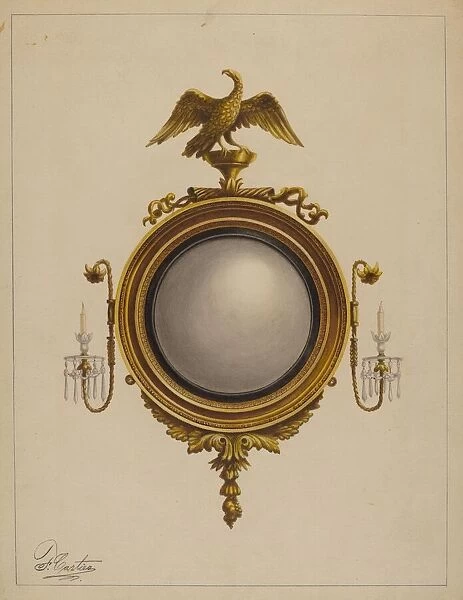 Mirror (one of a pair), 1936. Creator: Ferdinand Cartier
