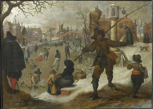 The Month of January, c. 1618. Creator: Vrancx, Sebastiaen (1574-1647)