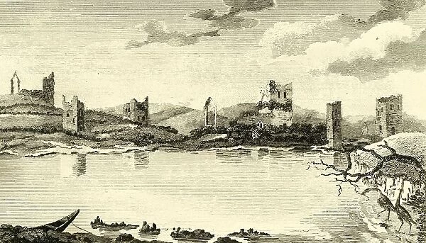 N. View of the Ruins of Clomines, Co. Wexford, 1791. Creator: Thomas Cook