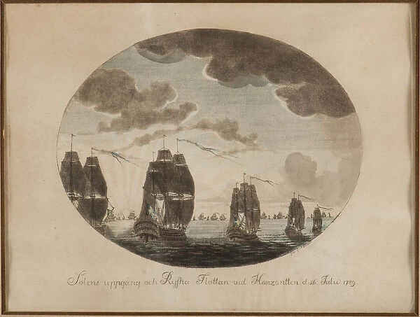 The naval Battle of Oland on 26 July 1789, c. 1790. Creator: Cumelin, Johan Petter (1764-1820)
