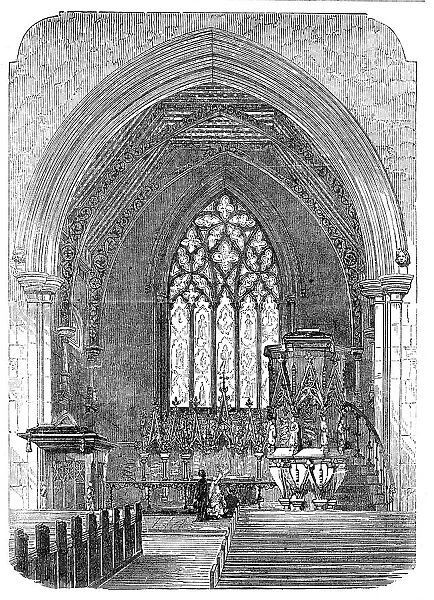 New Church of St. Saviour, Warwick-Road, Paddington - the Chancel, 1856. Creator: Unknown