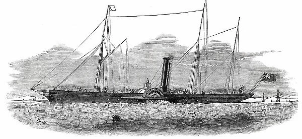 The New Steam-Packet, 'Her Majesty', 1850. Creator: Unknown. The New Steam-Packet, 'Her Majesty', 1850. Creator: Unknown