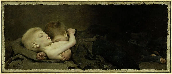 Un nid de misère, 1887. Creator: Fernand Pelez