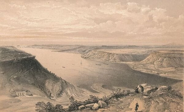 The North Side of the Harbour of Sebastopol, from the Top of the Harbour, 1856. Artist: W Trask