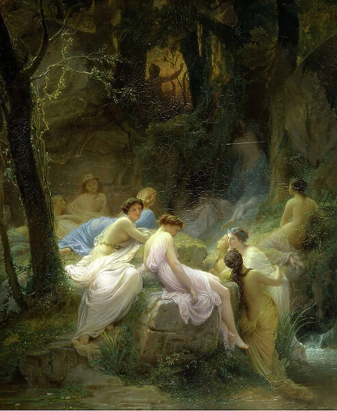 Nymphs Listening to the Songs of Orpheus, 1853. Creator: Charles Jalabert