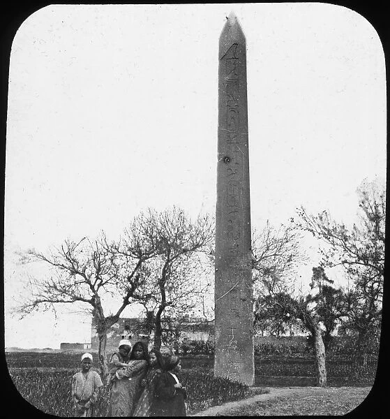 Obelisk, Heliopolis, Egypt, c1890. Artist: Newton & Co