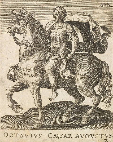 Octavius Caesar Augustus from Twelve Caesars on Horseback, ca. 1565-1587. ca. 1565-1587