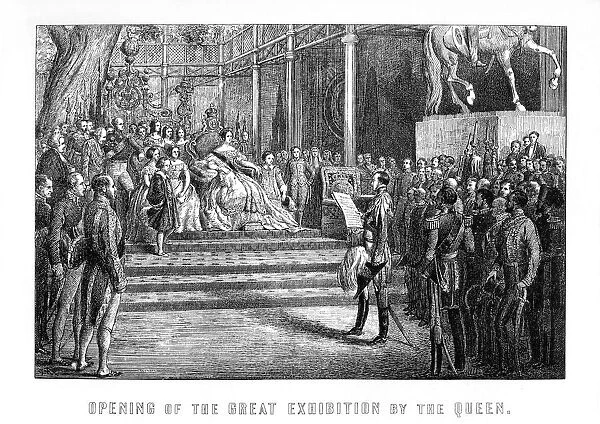 Opening of the Great Exhibition by Queen Victoria, Hyde Park, London, 1 May 1851, (1899)