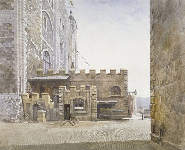 Ordnance Office at the bottom of the White Tower, Tower of London, Stepney, London, 1883