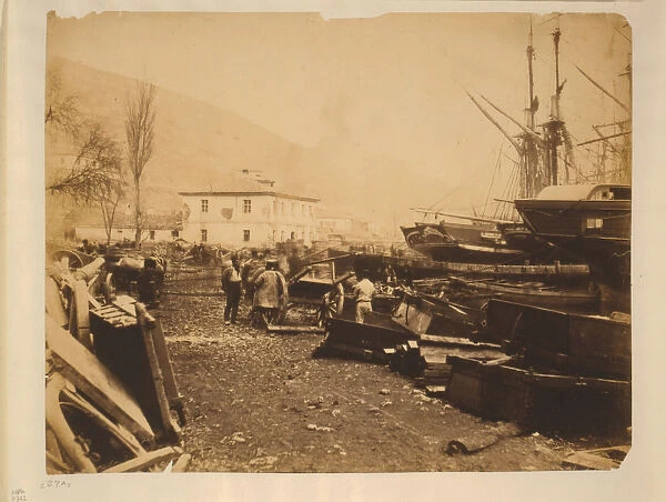 The Ordnance Wharf, Balaklava, 1855
