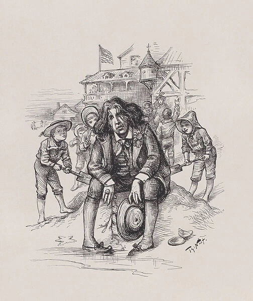Oscar at the Sea-Shore, August 26, 1882. August 26, 1882. Creator: Thomas Nast