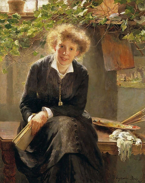Painter Jeanna Bauck, 1881. Creator: Bertha Wegmann