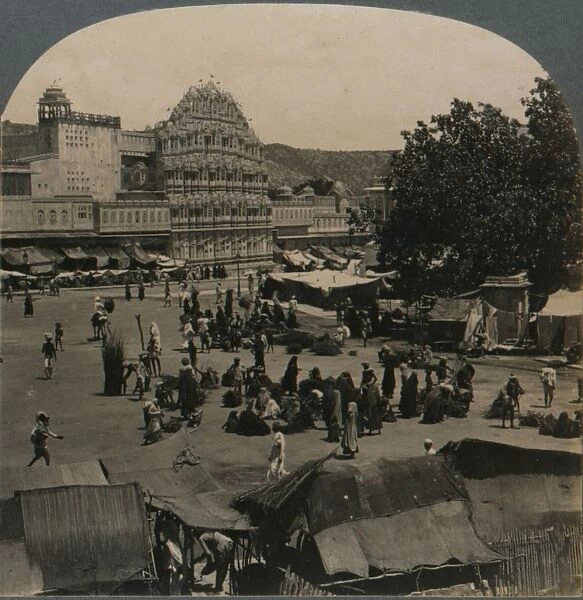 Palace of the Winds from Shiva Temple, Jeypore, India, 1902