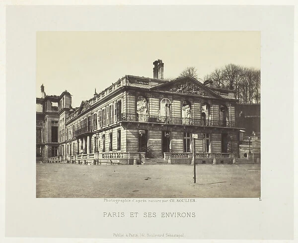 Palais de Saint-Cloud, 1870  /  71. Creator: Charles Soulier