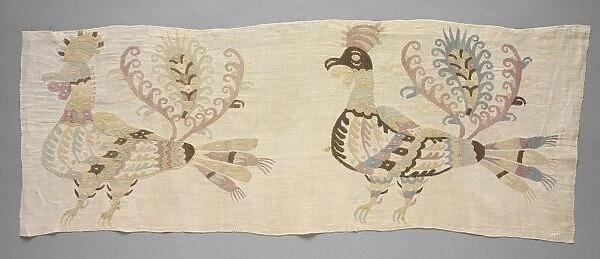 Panel, Fragment of Bedsheet, 1700s. Creator: Unknown