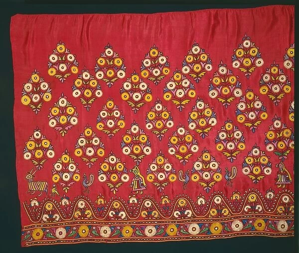 Panel for a Skirt (Ghagra), late 1800s or early 1900s. Creator: Unknown