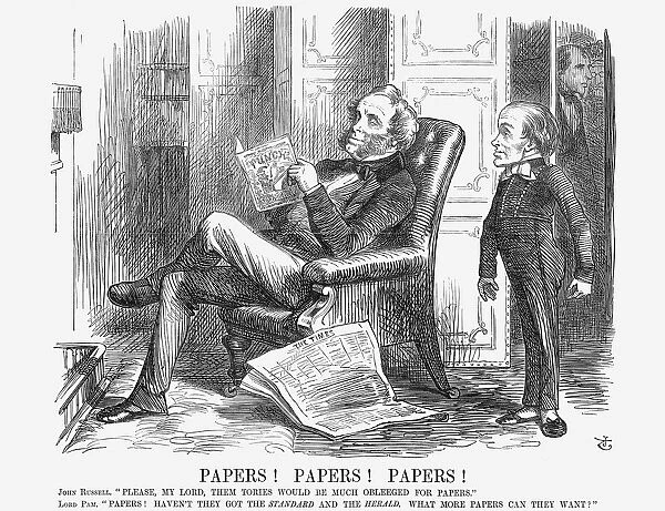 Papers! Papers! Papers!, 1864. Artist: John Tenniel